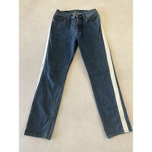 Calvin Klein Women's Straight High Rise‎ Jeans 28x30 Button Fly Premium Italian